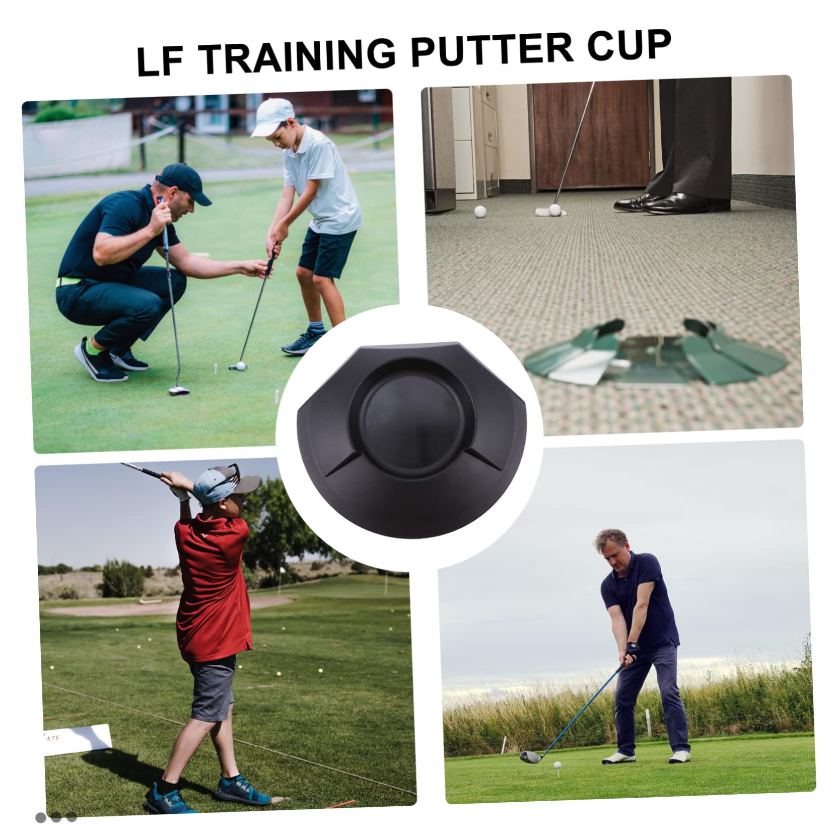 GOOHOCHY Golf Putter Cup Practice Plate 3pcs Set Cup Golf Training Aid Enhance Your Putting Skills