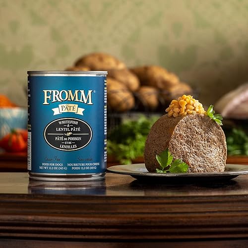 Miniatura 2 de Fromm Whitefish & Lentejas Paté Comida para perros  Comida húmeda premium para perros  Receta de pescado blanco  Caja de 12 latas