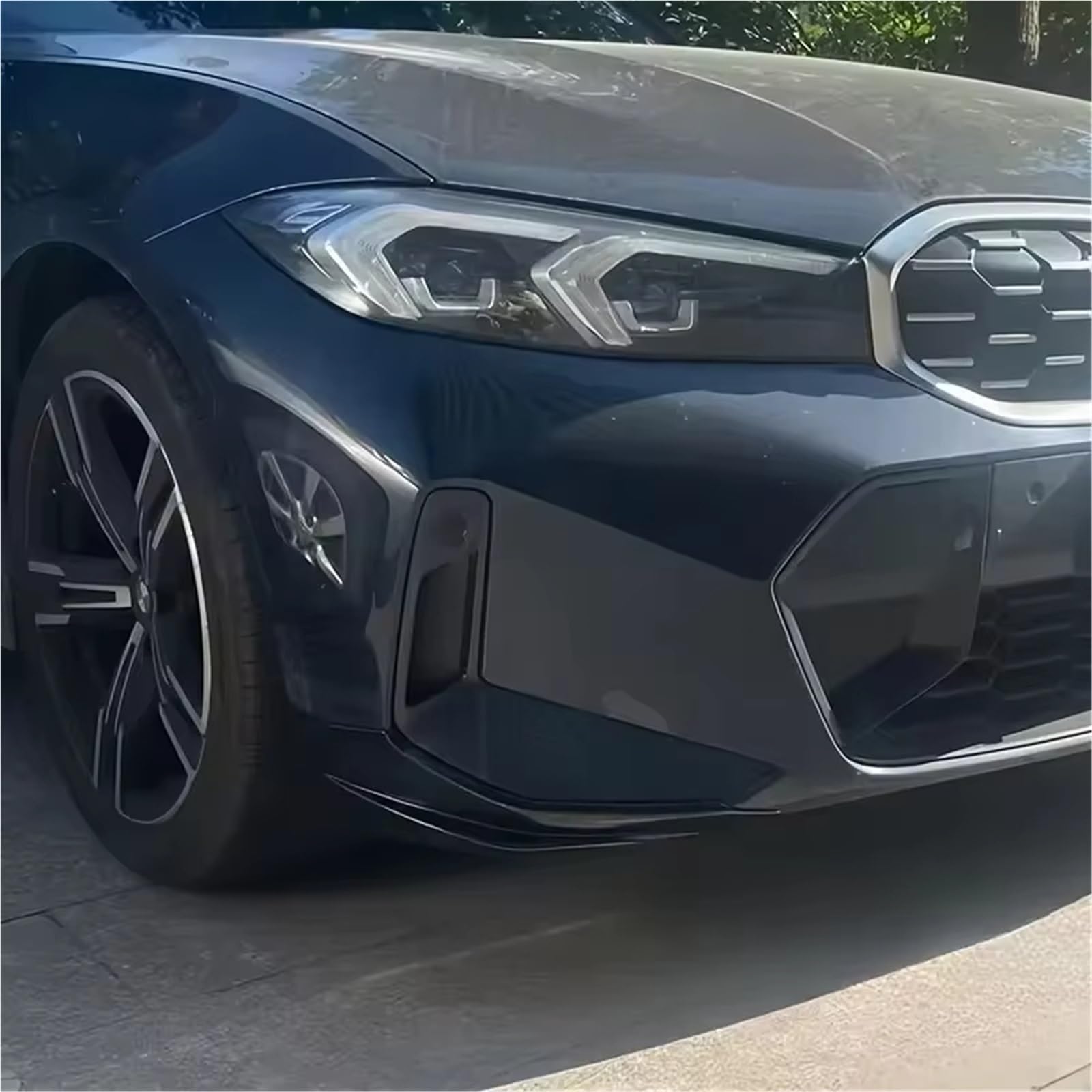Splitter Per BMW Serie 3 G20 G21 - Pacchetto Facelift 2022-2024 Paraurti Anteriore Spoiler Splitter Diffusore Canard Laterali Anteriori Bodykit Spoiler Labbro Paraurti Anteriore