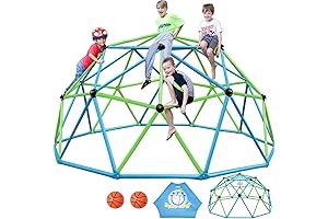 2024 Upgraded Decagonal Geo Dome Climber, Kids' Dream Castle