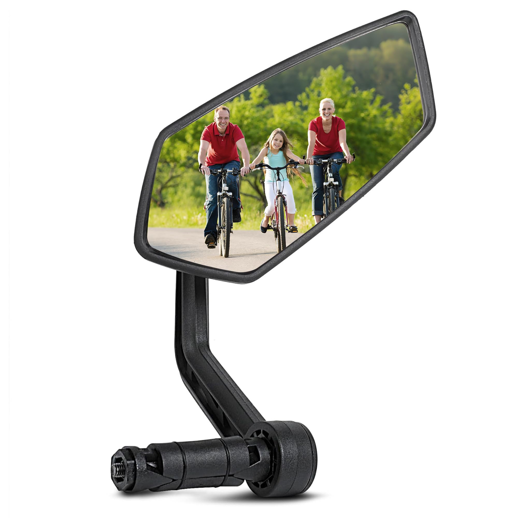 AiQInu Bike Mirror, 360° Rotatable Bicycle Rearview Mirror, HD Glass Reflective Mirror, Mountain Bike, Road Bike (Right)