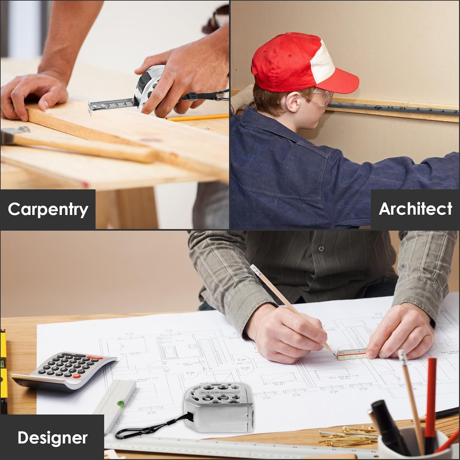 Stainless Steel Measuring Tape - 25 FT Tape Measure with Double-Sided Scale, Retractable Waterproof Tape Ruler, Adjustable Length Measuring Tape for Agricultural Industrial Woodworking (7.5 M)