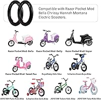 Vista 5 de (2 Pack) AR-PRO Scooter Replacement Inner Tubes - 12.5" x 2.25" Inner Tubes with Angled Valve and FREE 2 Tire Levers Compatible With Razor Pocket