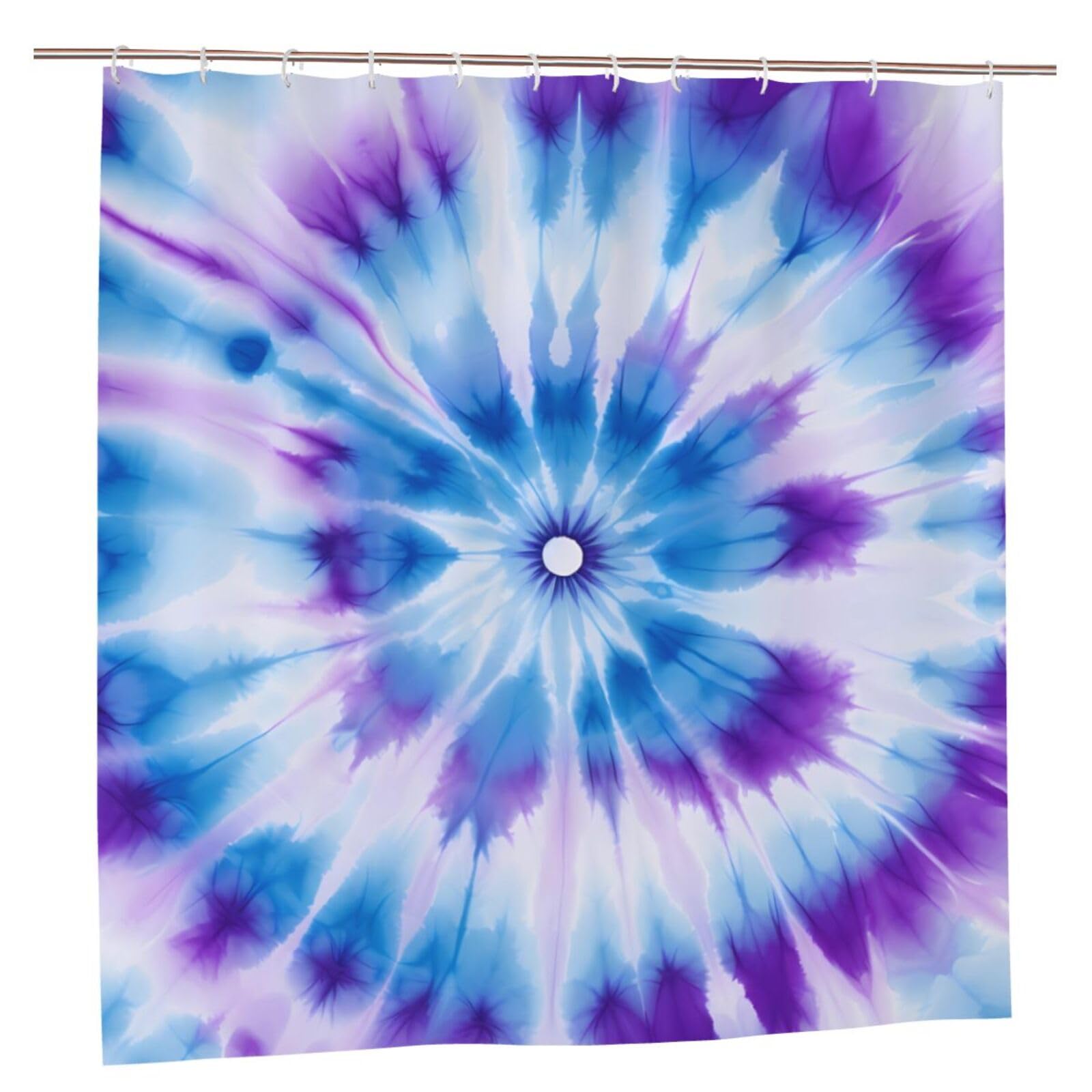 Rideau de douche anti moisissure Mexpekil tissu imperméable 183 x 183 cm violet bleu