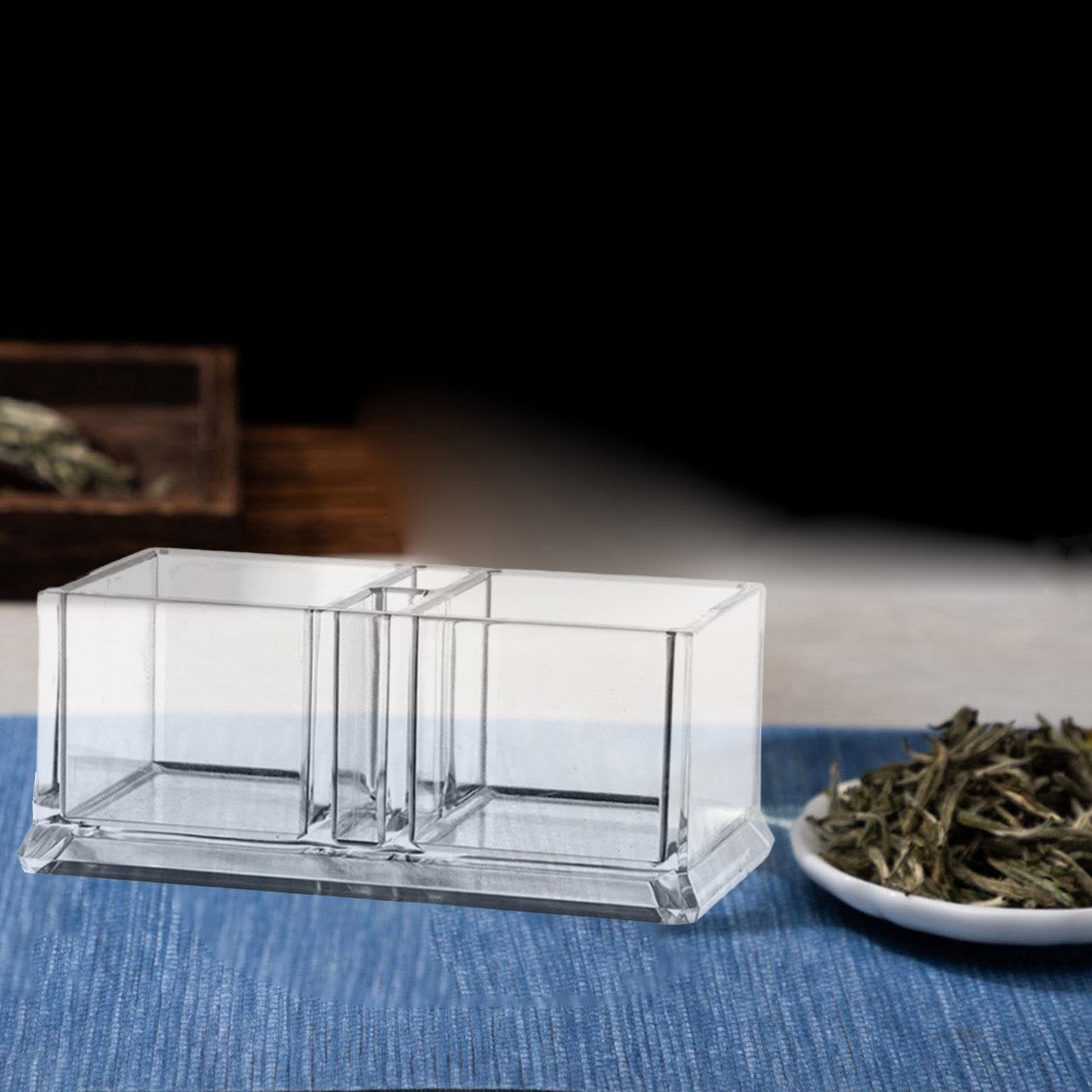 Baoblaze Soporte para Paquetes de azúcar Bolsita de té Organizador Dispensador Contenedor de Almacenamiento de Platos Titular de Tarjetas de Visita para Mesa, 14,6 cm x 8,1 cm x 6 cm