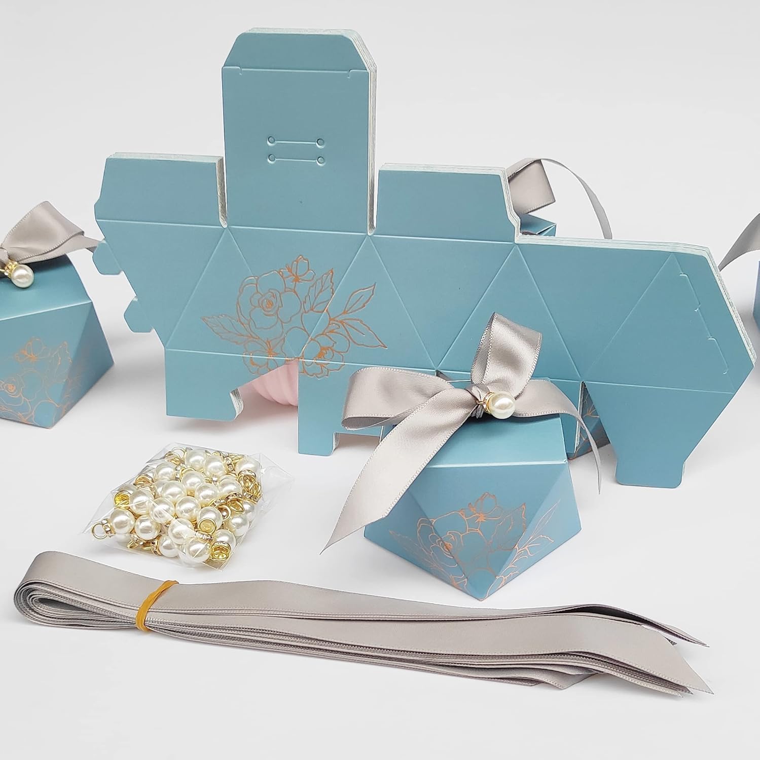 ギフトボックス ダイヤモンド型 結婚式の記念品 装飾 ベビーシャワー 誕生日パーティー チョコレートパッキング キャンディボックス