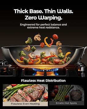 8 Inch Self-Seasoning Nitrided Carbon Steel Pan, Small Skillet for Eggs Camping and Individual Cooking Portions, Pre-seasoned, Wooden Handle, PFAS & PFOA-Free