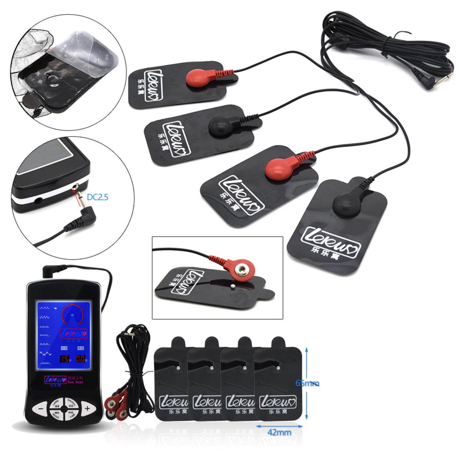 Elektro Shock Sex Toy, Anal Vaginaldildo und Prostata Massagegerät Massage Pads, Elektro-Schock Sexspielzeug Für Frauen Männer Paare