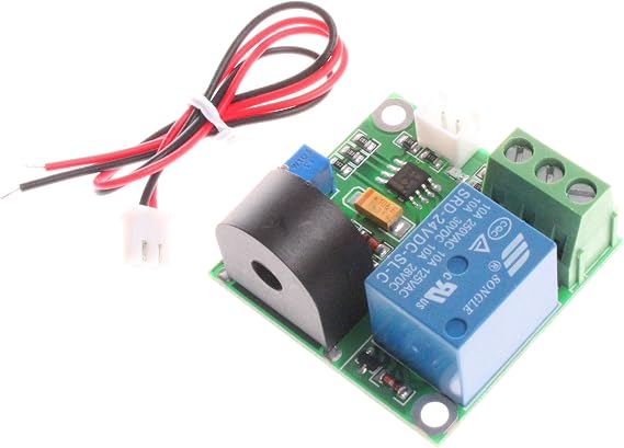 NOYITO 0-5A AC Current Detection Sensor Module Switch Output (DC 5V, Green)