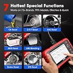 Launch OBD2 Scanner CRP123X V2.0, 2026 Lifetime Update WiFi Scan Tool, Engine at SRS Airbag Scanner, 7 Resets Diagnostic Scanner, Code Reader for All Cars, AutoVIN, FCA SGW, Voltage Monitor | 7 Resets Save Dealer Visit,1996–2026 Vehicles,Lifetime Upd