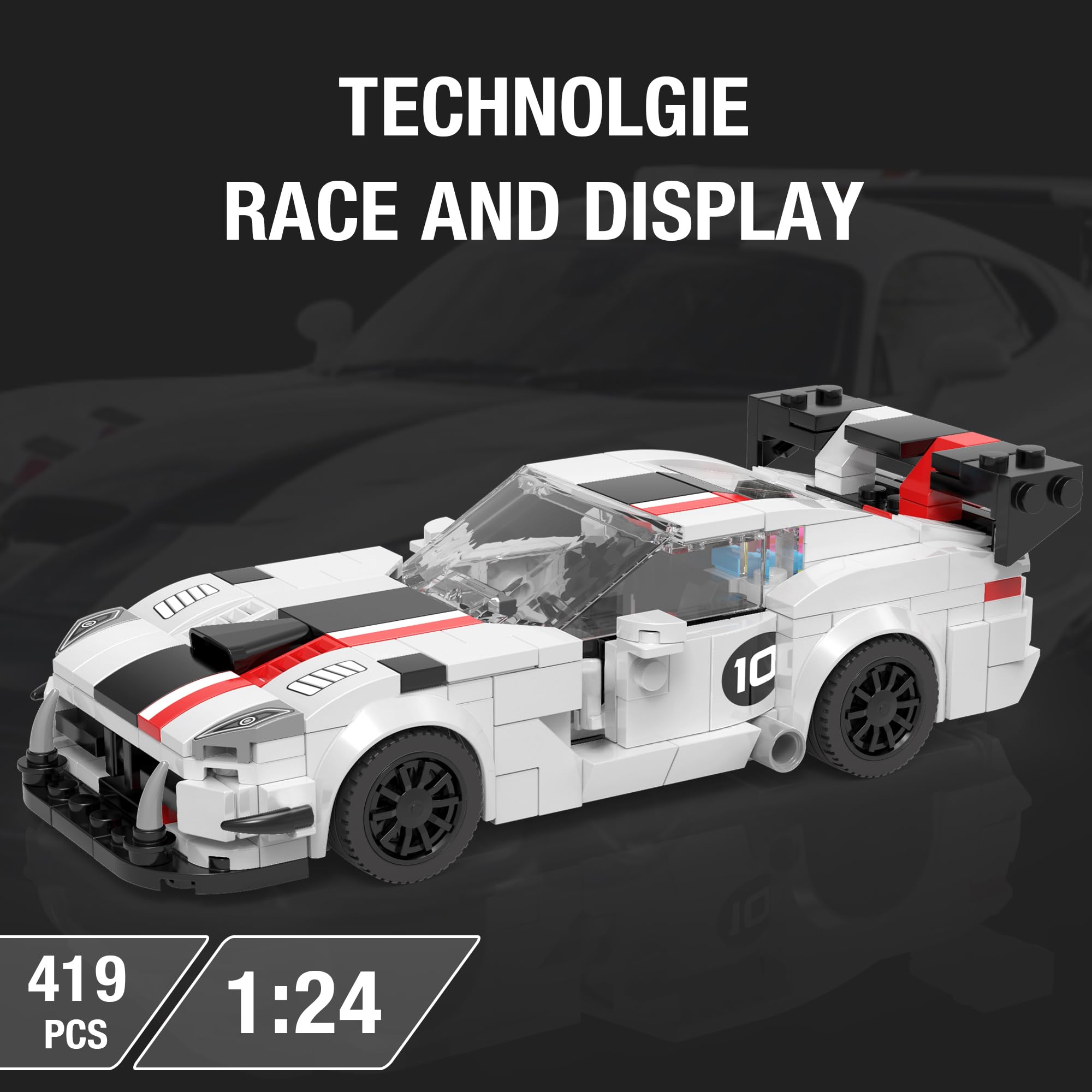 Amazon.com: HIGH GODO Racing Cars Building Block Sets for Boys 