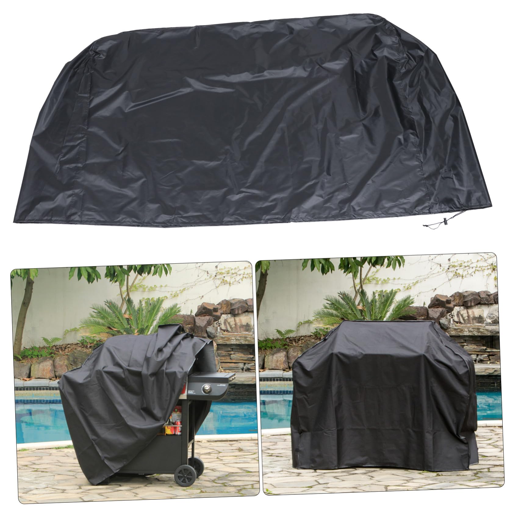 UKCOCO Funda para Parrilla de Barbacoa Cuadrada Protectora para Exteriores Funda para Horno de Barbacoa