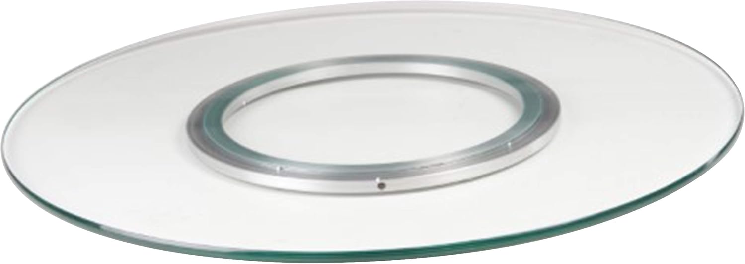 Milan Glass Lazy Susan, 24", Clear