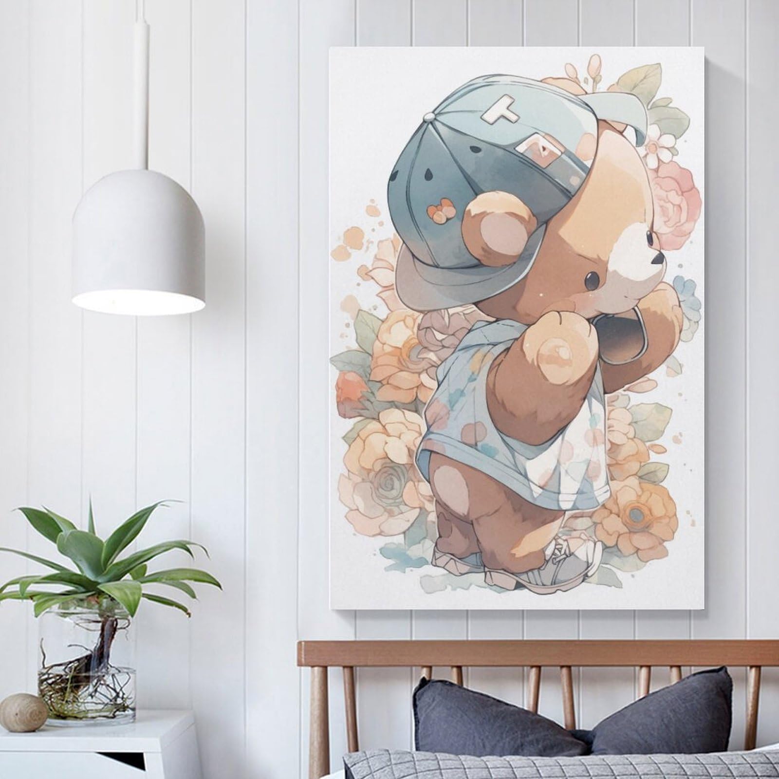 Toile tendue prête à accrocher 60x90 cm pour relooker un mur vide