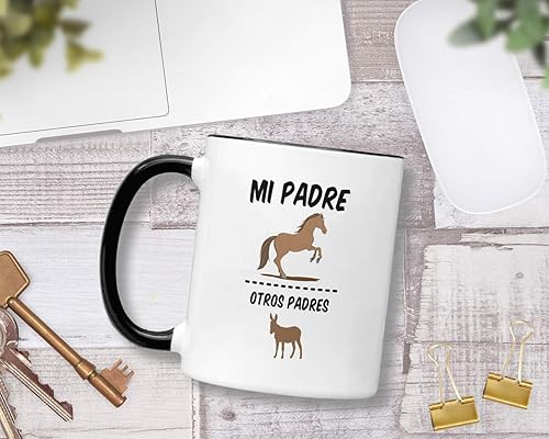 Miniatura 2 de Casitika Regalos para Papa. Tazas para Café de Dia de los Padres. Taza de café de 11 oz para el Día del Padre en español. Tazas para papá latino