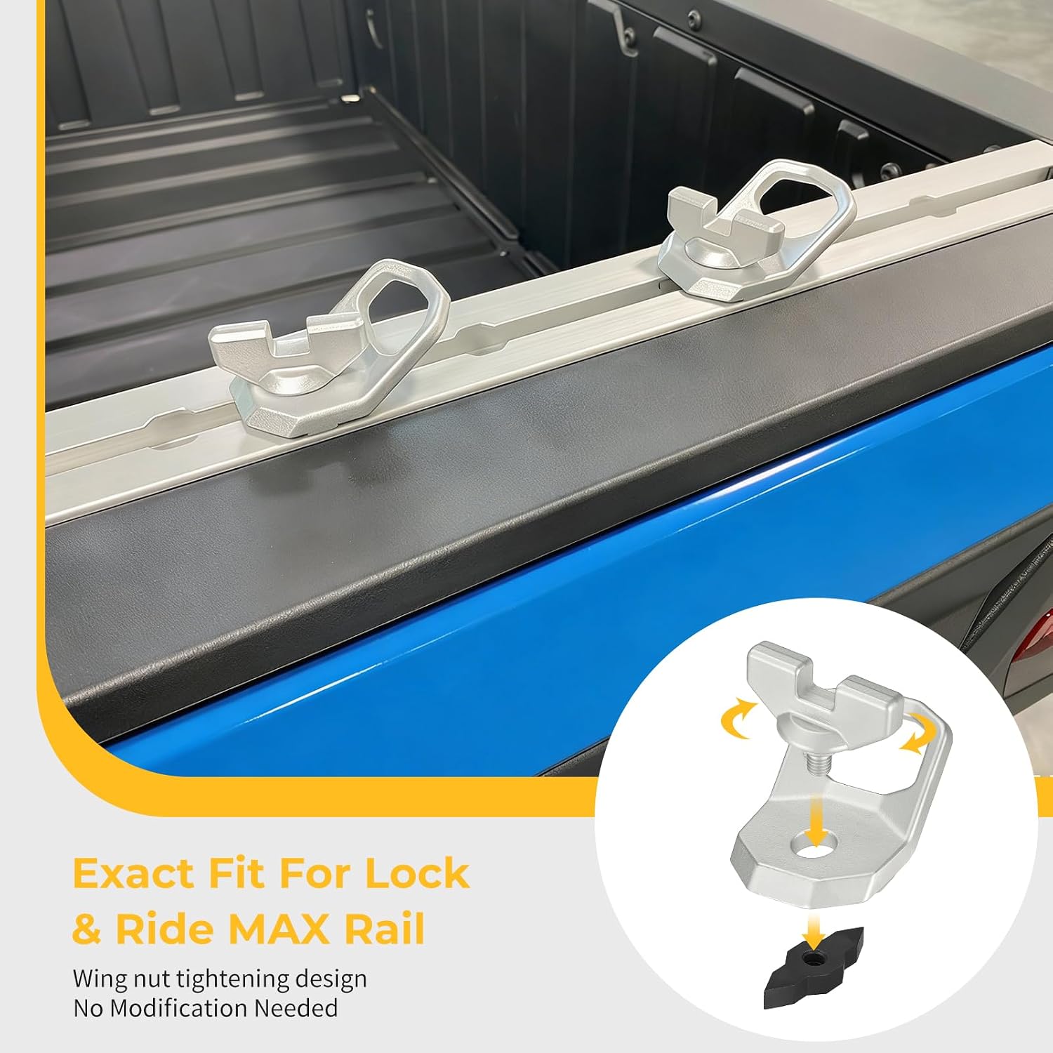 M MATI 4Pcs Lock & Ride MAX D-Rings for Polaris X-pedition XP Adventure EPS Ultimate Premium North-Star Ranger Crew X-D 1500 2024-2025 2890894 2889620