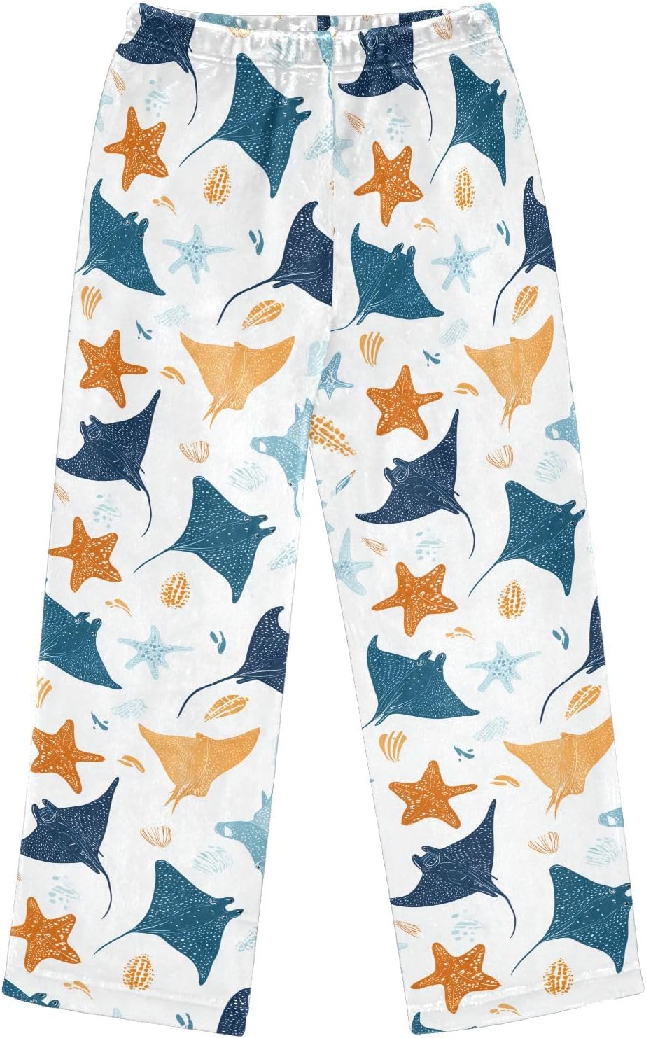 visesunny Manta Ray Starfish Boys Pants for Kids Fleece Bottoms Long Jogger Pants Trousers with Pockets Size 6-14Y