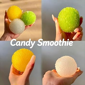 Crunchy Squishy Stress Ball for Kids & Adult,Extured Memory Gel Soft Fidget Toys,Squishes Toys Bulk for Party Favors,Desk Toy and Prize (Red,2pc)