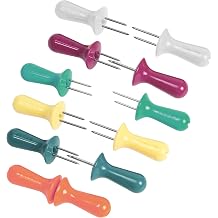Zyliss Corn Holders Set - Comfort Grip Corn Cob Holders - Stainless Steel BBQ Skewers - Vibrant Colors - 8 Piece Set / 4 Pairs