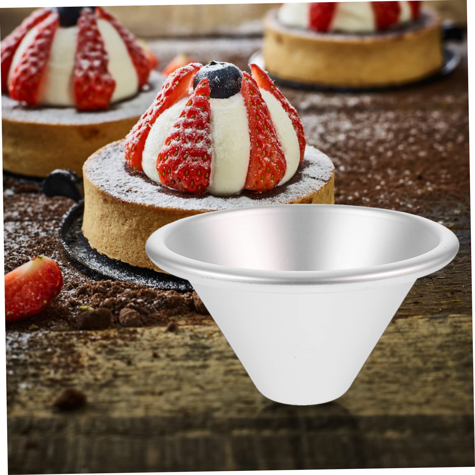 OFFSCH Cake Mousse Mold Creative Design Baking Mold for Pudding Cakes Tarts Premium Alloy Easy to Oven Safe for Home Baking
