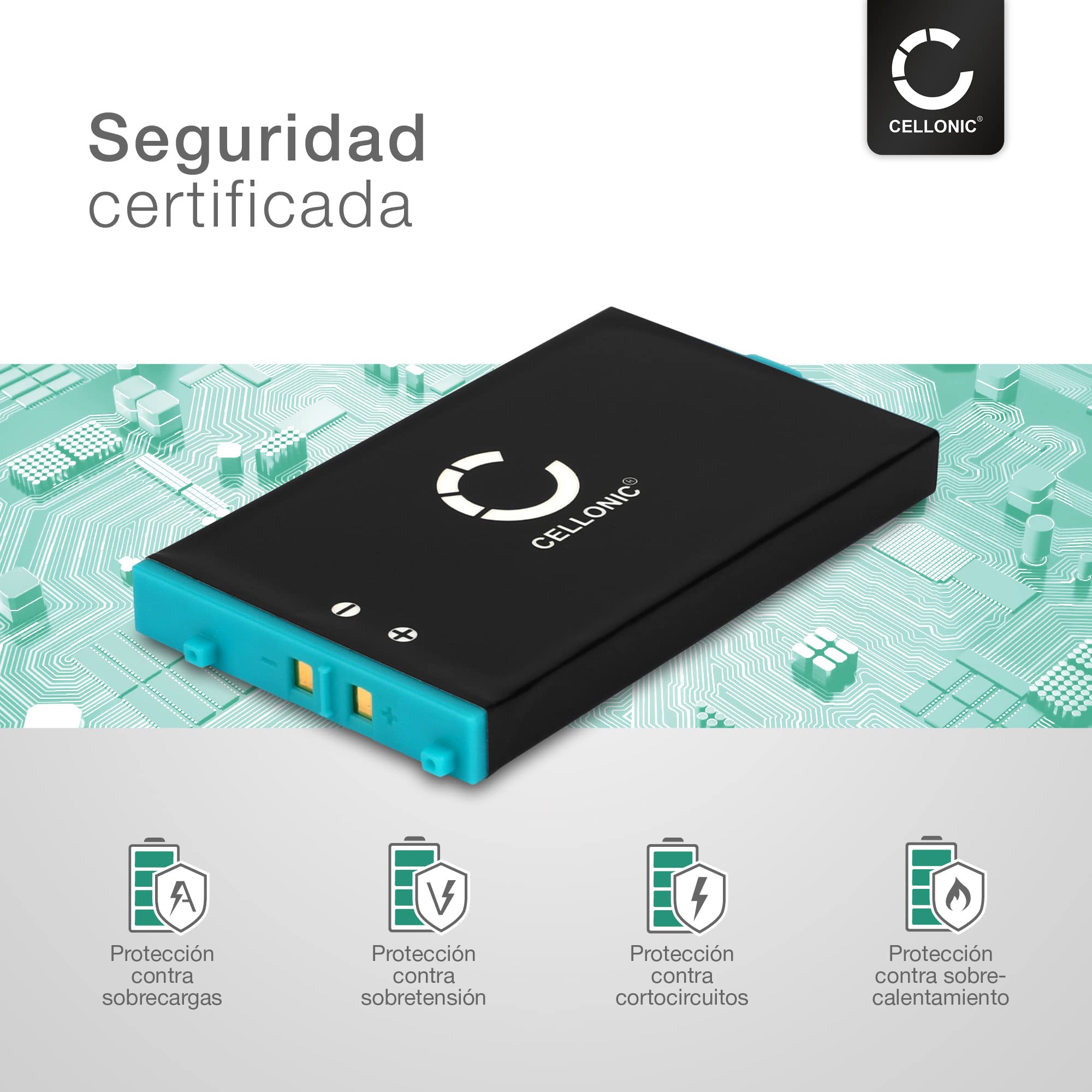 CELLONIC 1x Batería para Videoconsola Compatible con Nintendo Gameboy Advance SP, AGS-001 - (900mAh, 3.7V)