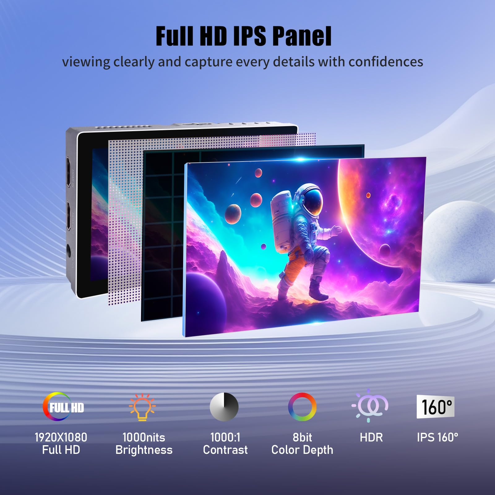 FEELWORLD P6X 5.5インチ1200nits超高輝度デジタル一眼レフカメラモニター アルミニウムハウジング、4K HDMI、3D LUT、全波形など バッテ Amazon | FEELWORLD P6X 5.5インチ1200nits超高輝度デジタル一眼レフ