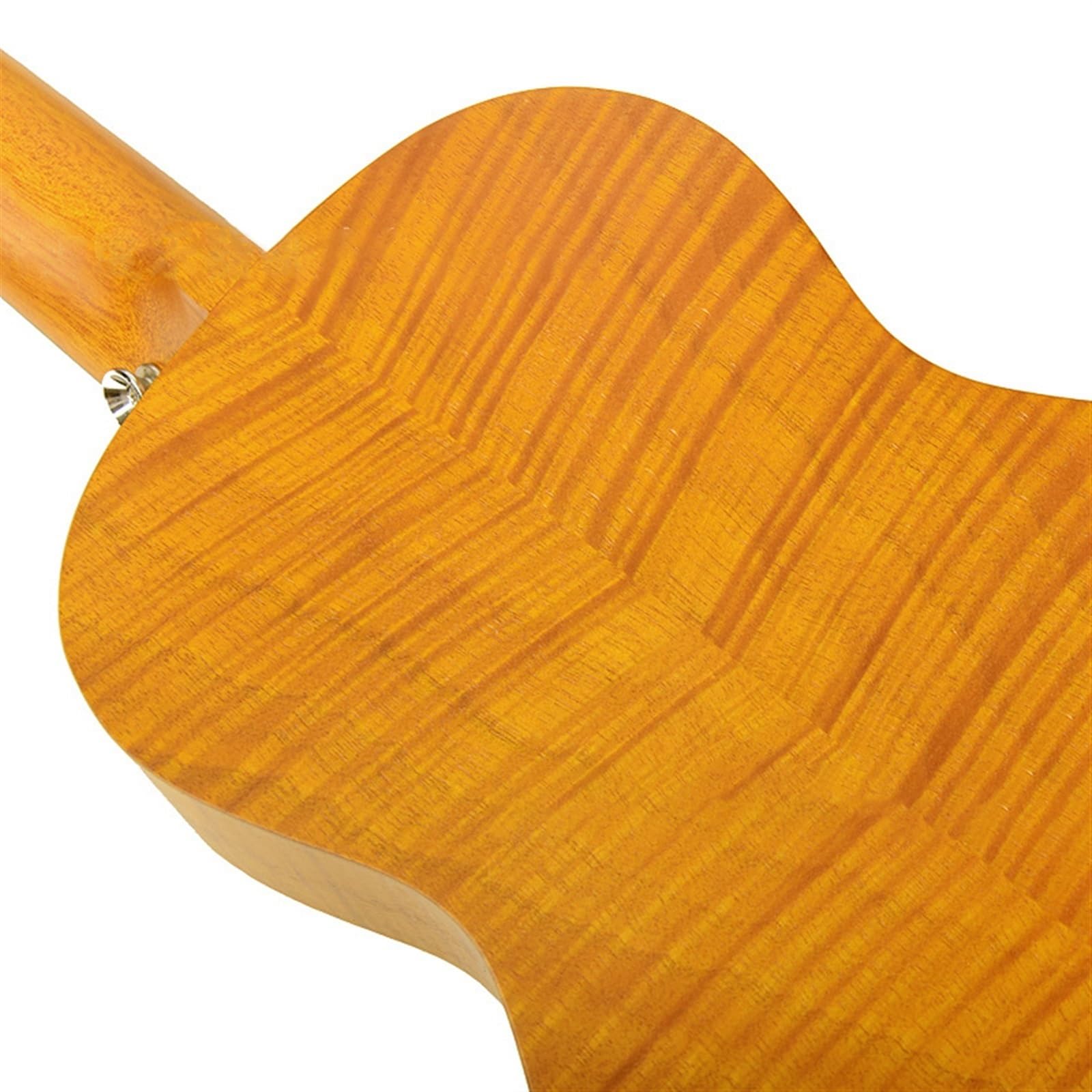 Ukelele Profesional Con Patrón De Tigre Guitarra Hawaiana De Cuatro Cuerdas(Color:Light brown)