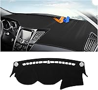 Vista 31 de Autorder Alfombrilla para Salpicadero para Hyundai Santa Fe 2019 2020 2021 2022 2023 Accesorios Cubierta de Salpicadero Alfombra de Salpicadero