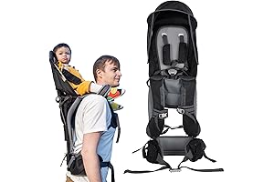 Safe Baby Shoulder Carrier: Ergonomic and Comfortable Backpack for Hiking Adventures with Your Little Explorer