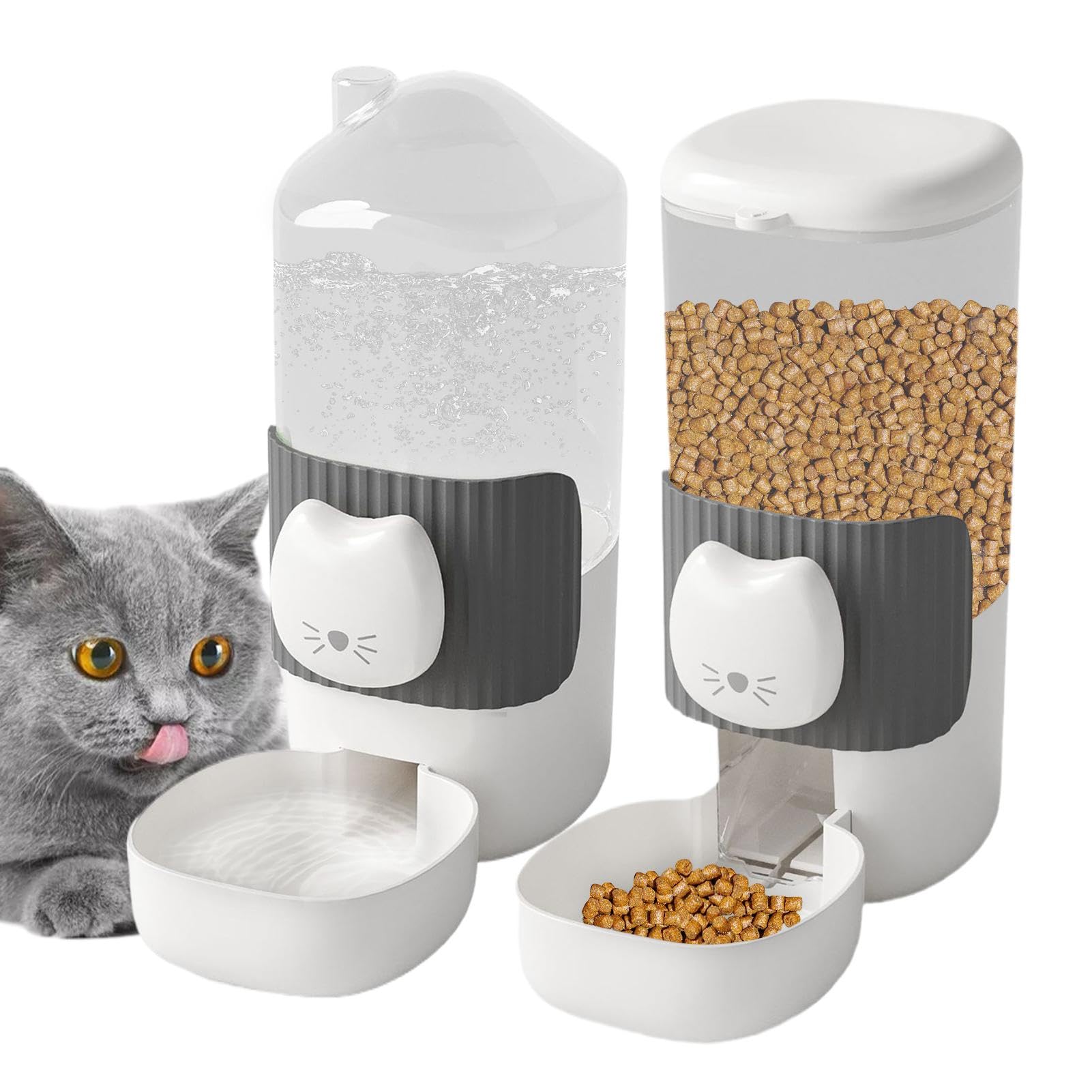 Wisylizv Smart Pet Feeder & Wasserspender Set - Große Kapazität Automatische Futter- & Wasserstation für Katzen, Hunde, Welpen, Kätzchen & Kleine Haustiere - Problemlose Fütterungslösung