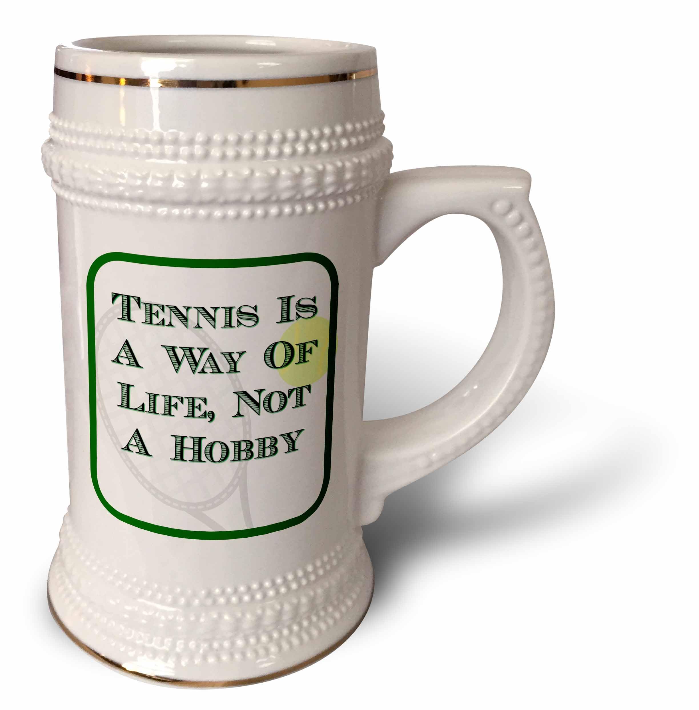Taza Stein de tenis para disfrutar partidos en el salón con tu bebida de 22 oz