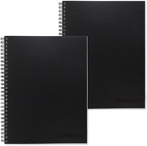 Miniatura 1 de Cambridge Notebook legal gobernado 6-1  2 x 9-1  2 cable negro paquete de 2 73599