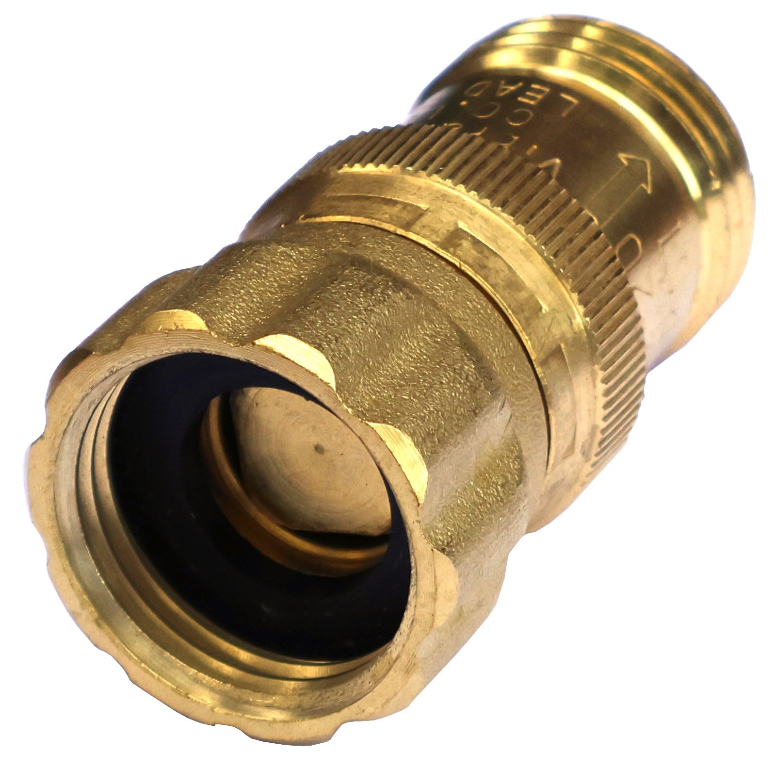 Regulador reductor de presión de agua de 15 psi para cinta de goteo, rosca de manguera de 3/4 pulgadas, presión máxima de entrada de 120 psi, latón sin plomo, baja tasa de flujo, cantidad: 1