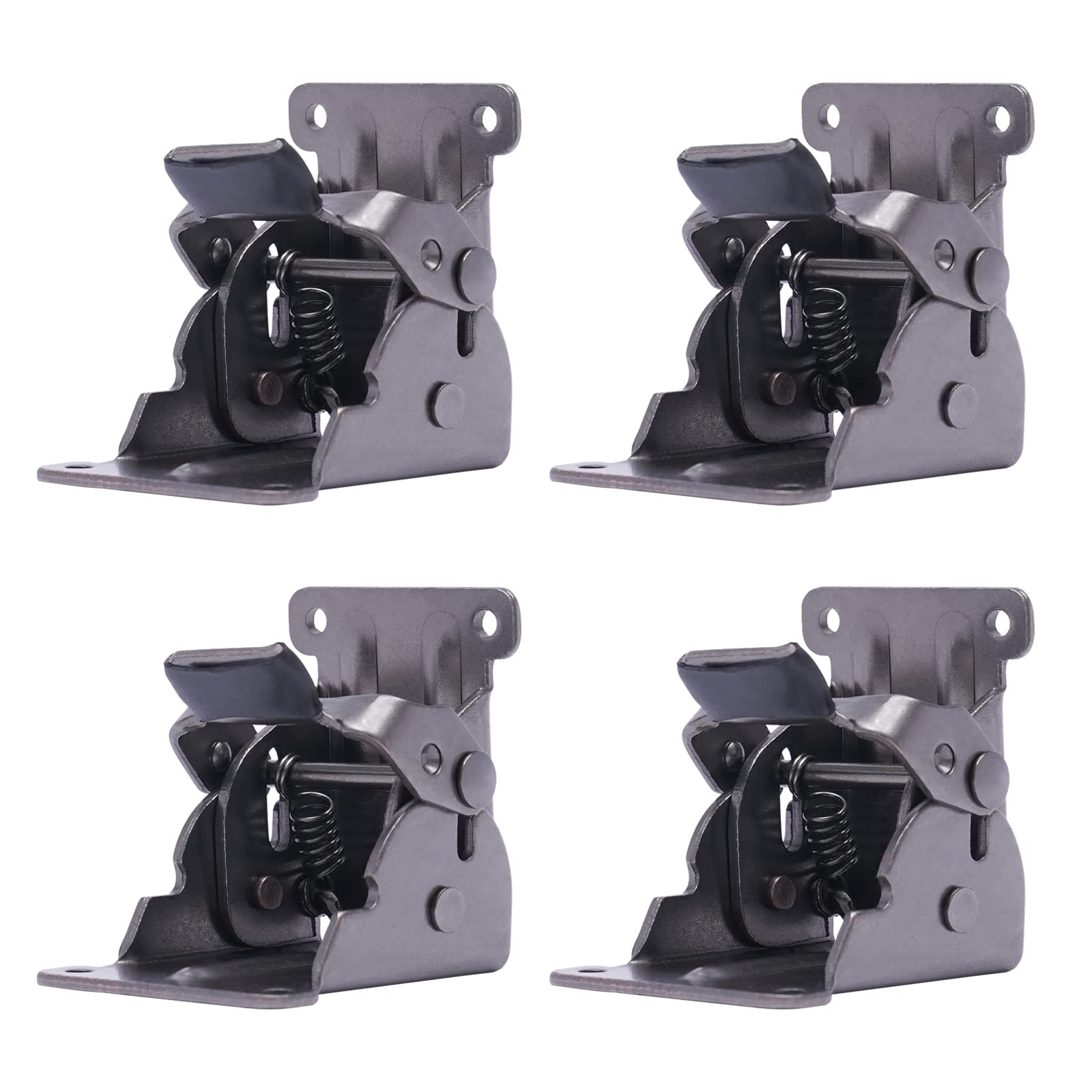 4PCS Folding Hinges, 90 Degree Foldable Furniture Leg Hinges, Self Lock Foldable Leg, Table Extension Brackets with Screws, for Table Bed Leg, Feet, Workbench, Furniture Legs