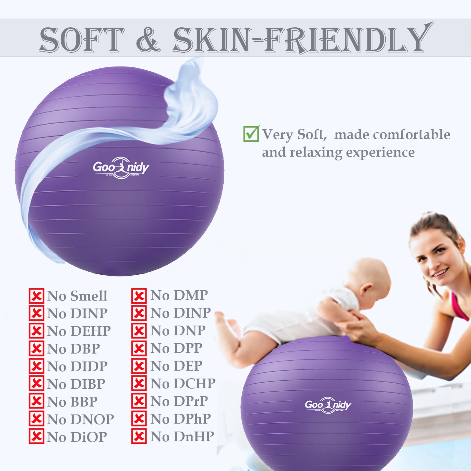 Weich Gmnastikball Schwangerschaft, Sitzball Büro Ergonomisch, Gummiball Medizinball Balance Yoga Ball Bal Hüpfball Riesenball Balancegeräte Fitnessball Für Gymnastik Gymnastikbälle & Zubehör