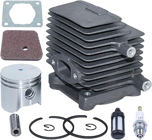 Pistón de cilindro de 1.339 in para Stihl FS75 FS80 FS85 HT70 HS80 HS85 KA85 SP81 SP85 HT75, Cylionder, Kit de pistón, filtro de combustible, Flter