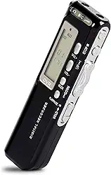 Gravador De Voz 8gb Digital Mp3 Gravador De Audio Usb Espião Microfone Lapela (preto)