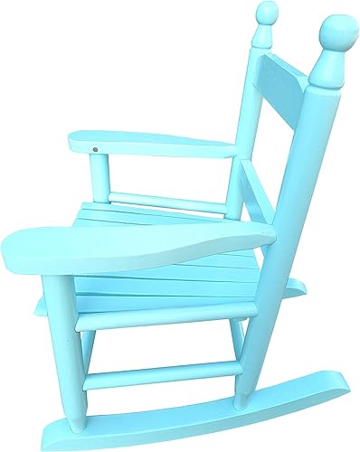 Miniatura 26 de Goujxcy Mecedora para niños, mecedora clásica de madera para interiores y exteriores, para jóvenes, niños/niños, para sala de estar, dormitorio,