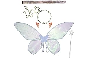 Grey Fairy Wings Costume for Girls and Women