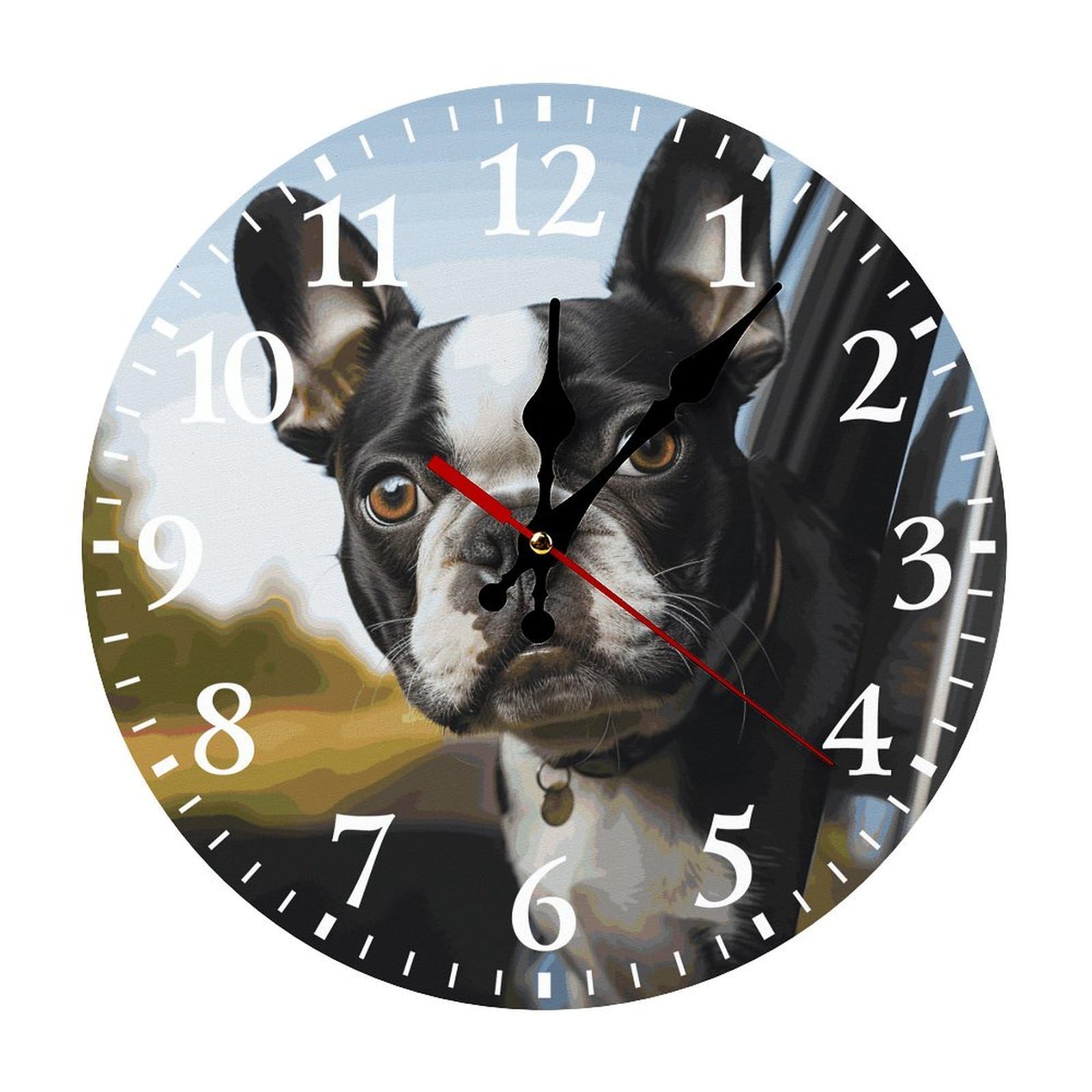 Horloge silencieuse sans tic-tac 30 x 30 cm ronde à piles pour cuisine