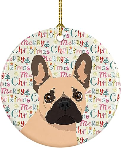 Miniatura 42 de Caroline's Treasures Adorno navideño de husky siberiano en blanco y negro #2 de cerámica para árbol de Navidad, decoración colgante para el hogar,