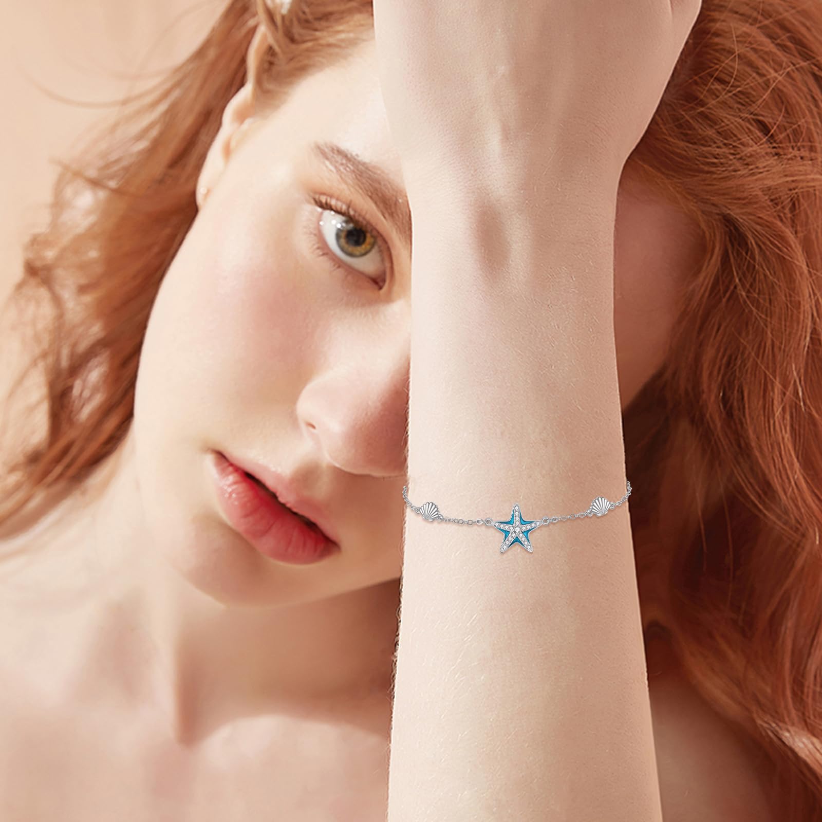 Pulsera de trébol/estrella/corazón para mujer de plata de ley trébol joyas trébol regalos para mujeres niñas