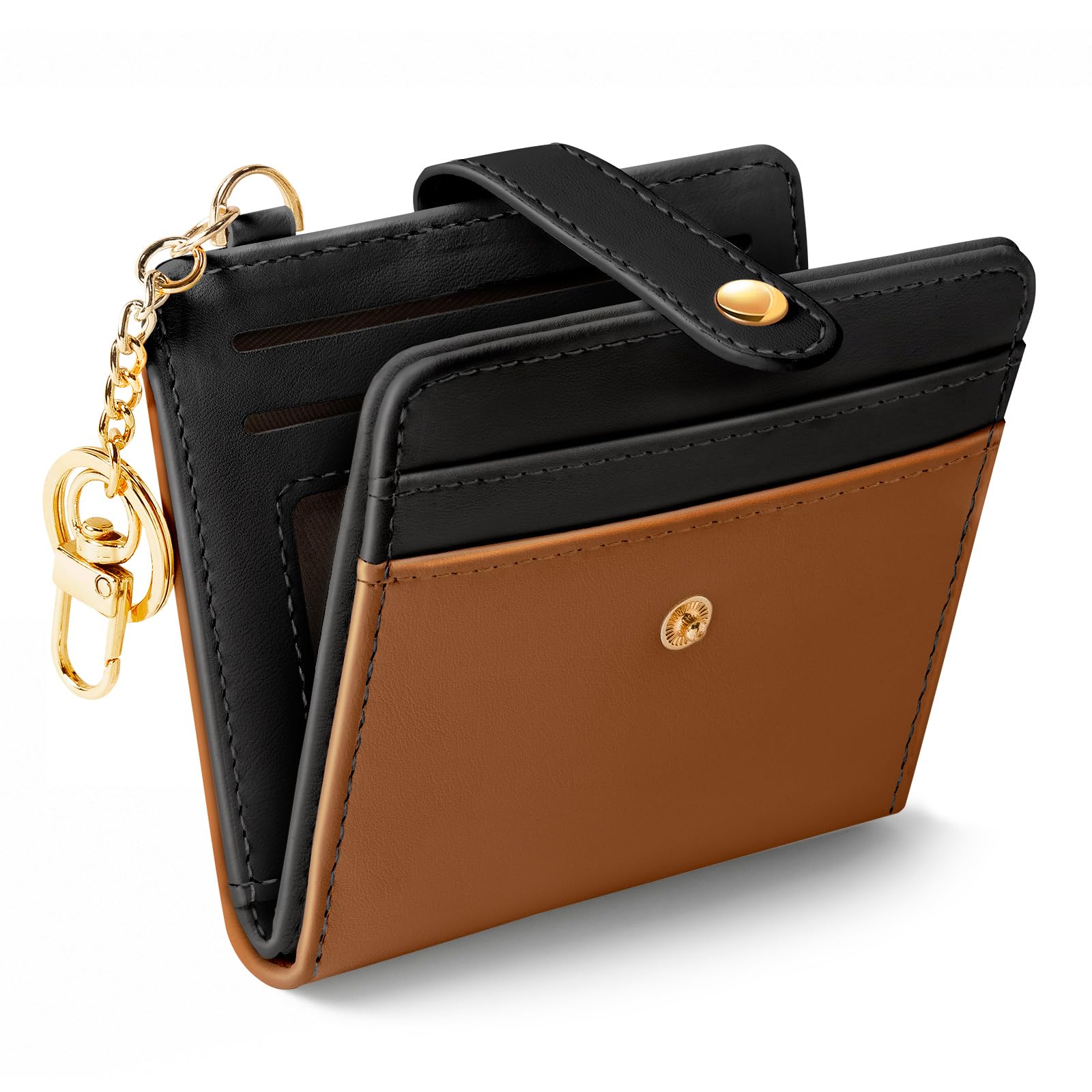 Jogjam Small Ladies Wallet, Rfid Slim Thin Compact Credit Card Women Wallet, PU Leather Bifold Cash Wallet, Zipper Coin Pocket & ID Window, Female