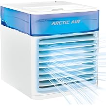 Arctic Air Pure Chill Deluxe Evaporative Air Cooler - Powerful, Quiet, Lightweight And Portable Space Cooler With Hydro-Chill Technology For Bedroom, Office, Living Room &amp; More