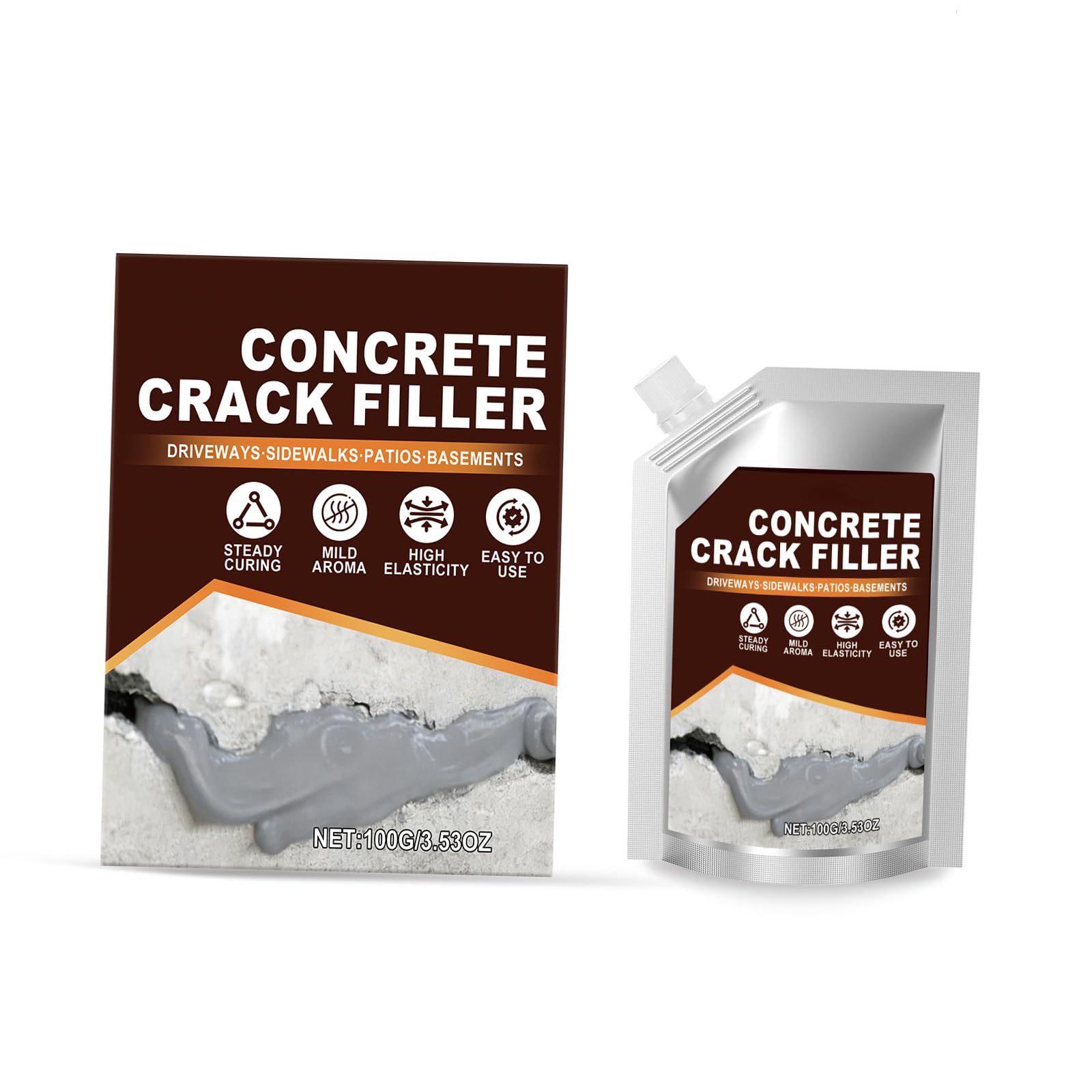 Quick Setting Concrete Cracks Filler Quick Drying Grouting Adhesive Asphalt Driveway Filler Easy to Use Repair Adhesive