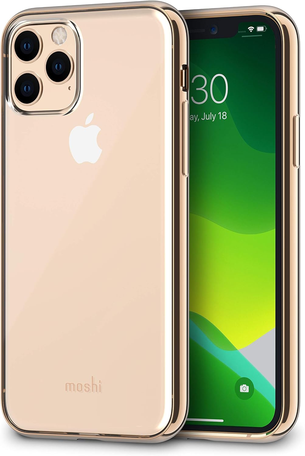 Suреr Brаndѕ Moshi Vitros for iPhone 11 Pro Case 5.8-inch, Military Drop Protection, Flexible TPU, Slim Thin Phone Cover for iPhone 11 Pro, Champagne Gold Frame Suреr Brаndѕ Moshi Vitros for iPhone 11 Pro Case 5.8-inch, Military Drop Protection, Flexible TPU, Slim Thin Phone Cover for iPhone 11 Pro, Champagne Gold Frame