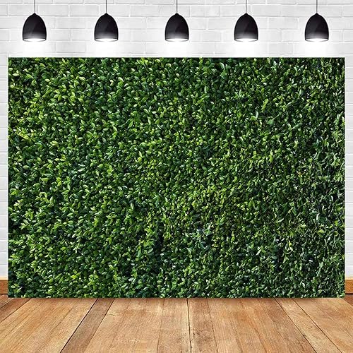Pancarta de decoración de hojas verdes de 9 x 6 pies, primavera, naturaleza, seto, planta, boda, safari, fiesta, baby shower, fotografía,