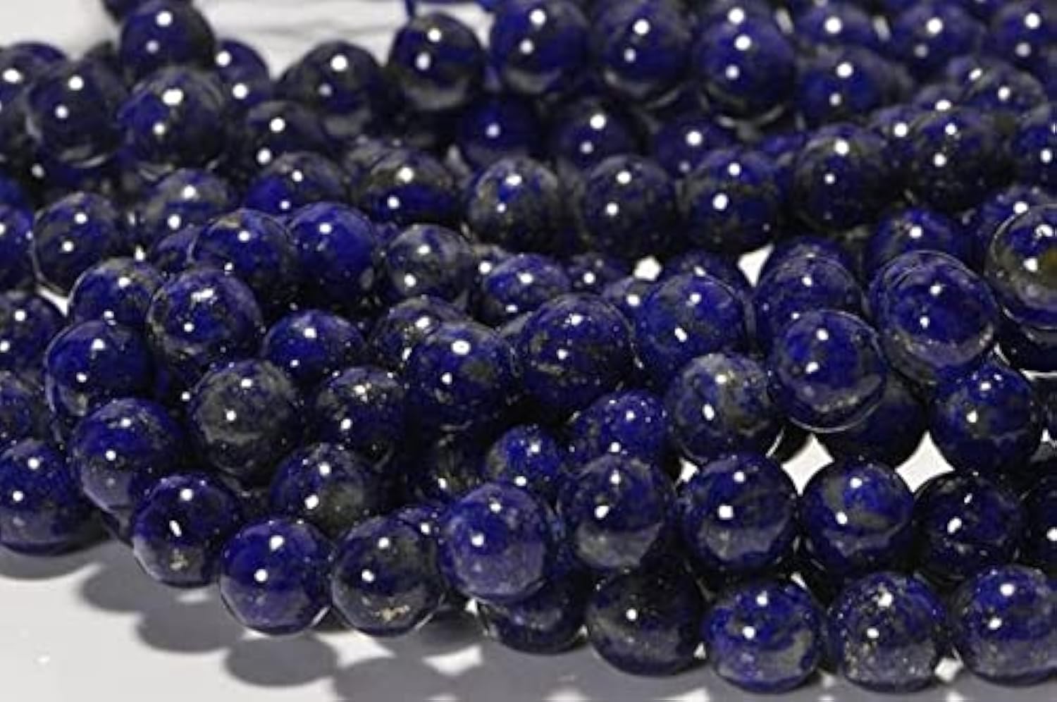 Perles lapis lazuli 6.3mm LKBEADS pour fabriquer des bijoux personnalisés