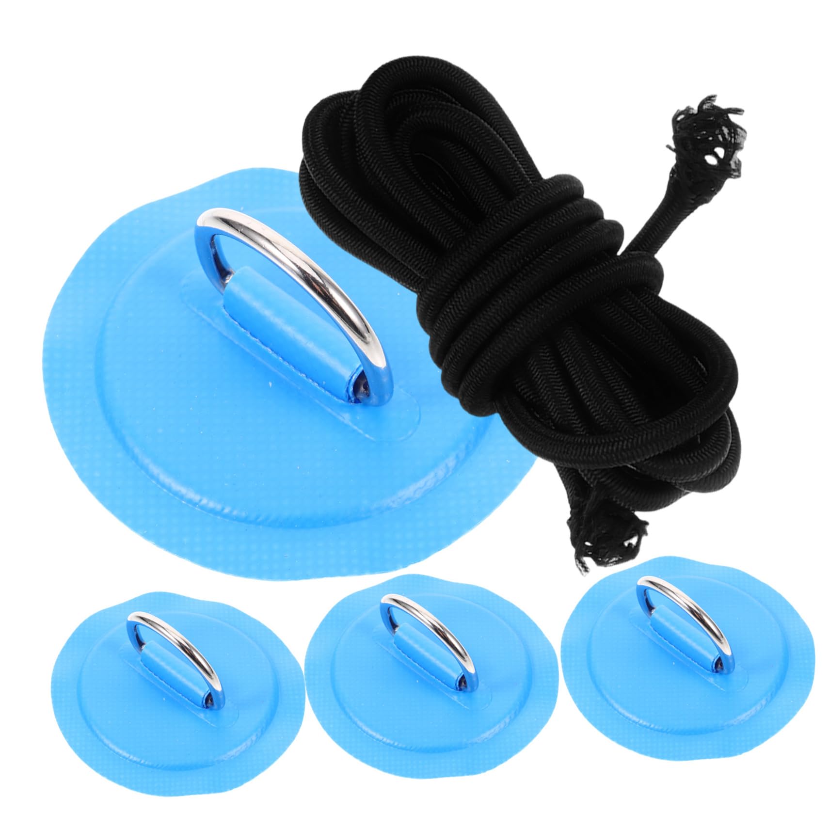 BESPORTBLE Boucle à Anneau en d Surf Corde Marine Aileron De Planche Kayak De Pêche Gonflable Piste De Kayak Soupape Kit De Patch pour Bateau Gonflable De Bateau Blue PVC