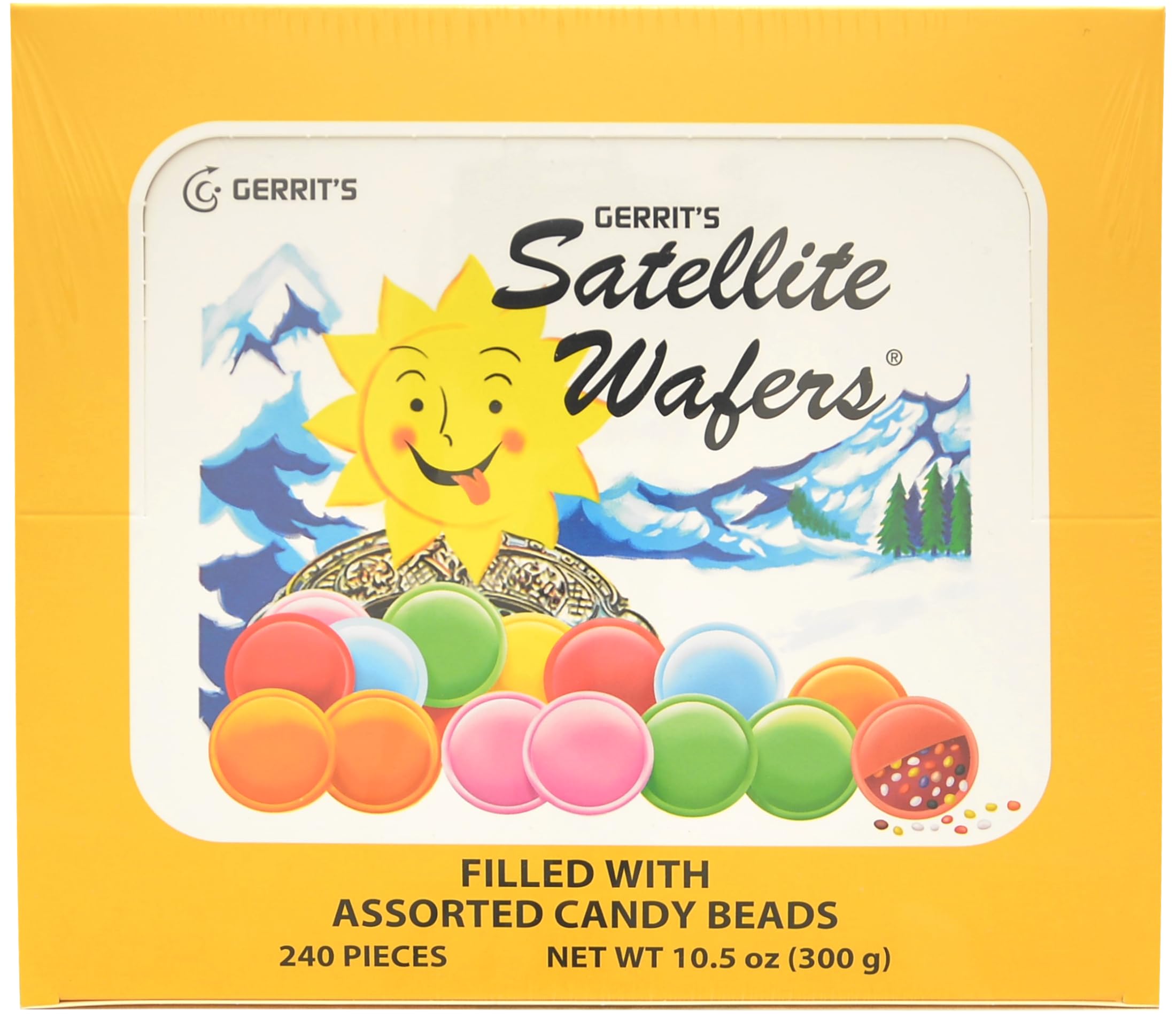 Gerrit's Satellite Wafers 240count (filled with candy beads)